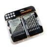 Komplet wierteł HSS do metalu 1–10mm x 0.5mm 19 szt.