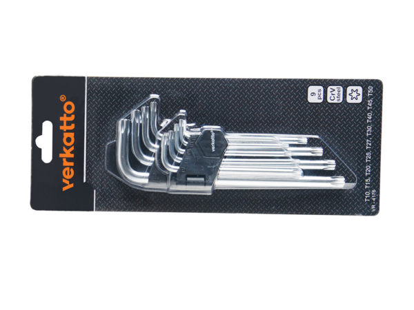 Komplet kluczy TORX długich T10-T50 9 szt.