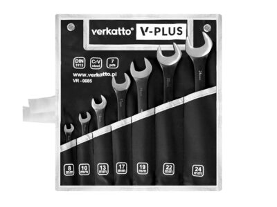 Komplet kluczy płasko-oczkowych V-PLUS 7 szt.