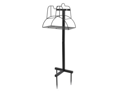 Wieszak metalowy ze stojakiem na wąż ogrodowy