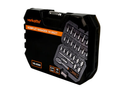 Komplet kluczy nasadowych 1/4′ 26 szt.