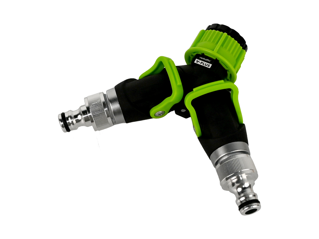 Rozgałęziacz podwójny z przyłączem do kranu 1' + 3/4' V-PLUS