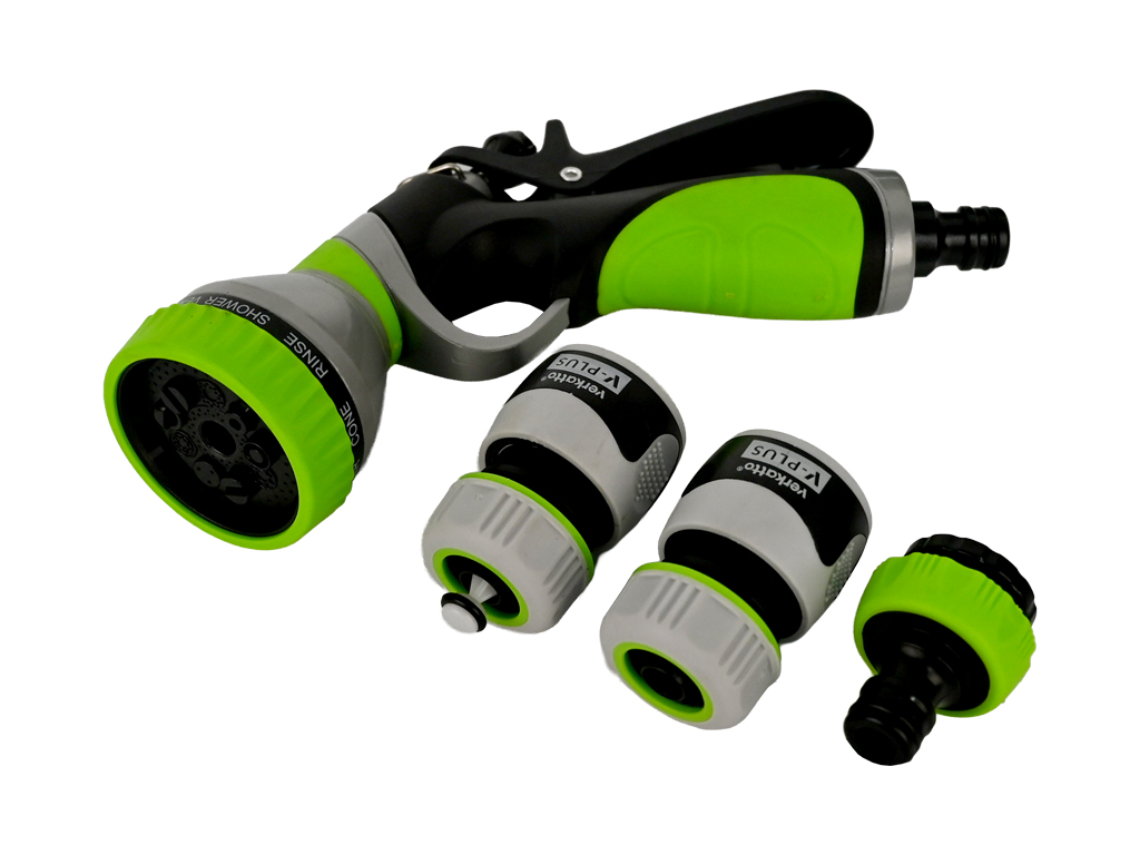 Pistolet natryskowy ALU 9xMultiSPRAY z zestawem przyłączy 1/2' V-PLUS