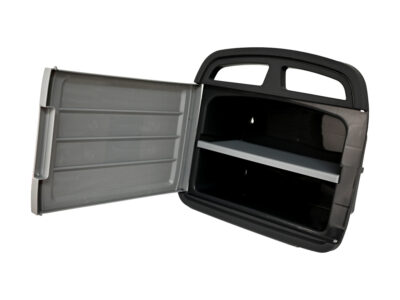 Wieszak na wąż ogrodowy ze skrytką